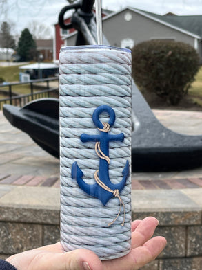 Rope and Anchor Tumbler
