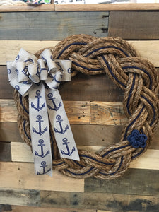 "Kelsey" Nautical Rope Wreath