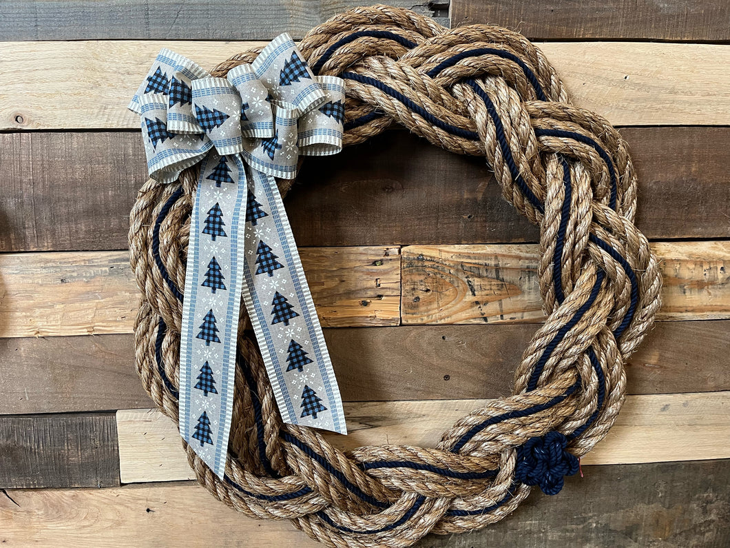 Blue Christmas Wreath