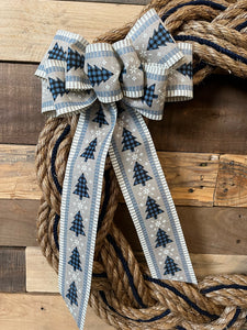 Blue Christmas Wreath